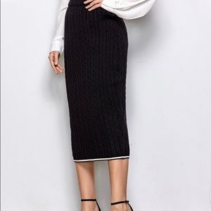 Knit pencil skirt from SHEIN